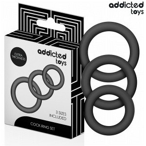 ADDICTED TOYS - LOT DE ANNEAUX EN SILICONE MODÃLE 1